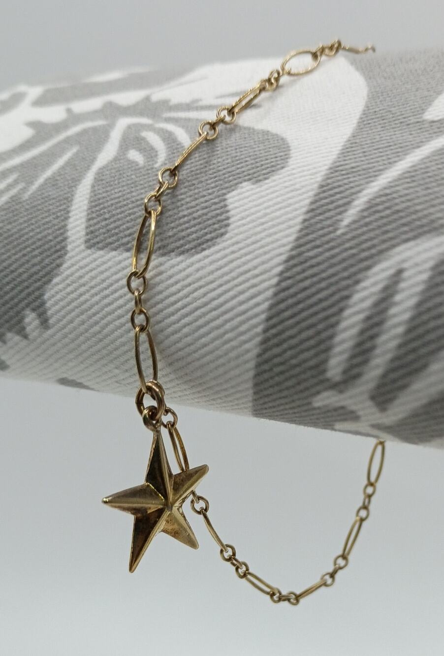 Sterling Silver Star Charm Bracelet – 8"